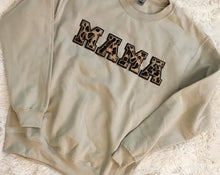 Load image into Gallery viewer, Mama Leopard Letters Chenille Lettered Shirts
