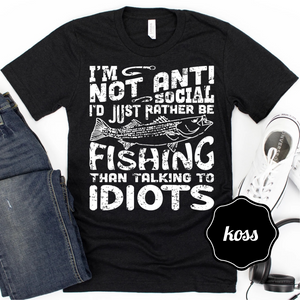 I’m not anti-social I’d just rather be fishing