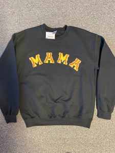 Mama Softball Letters Chenille Lettered Shirts