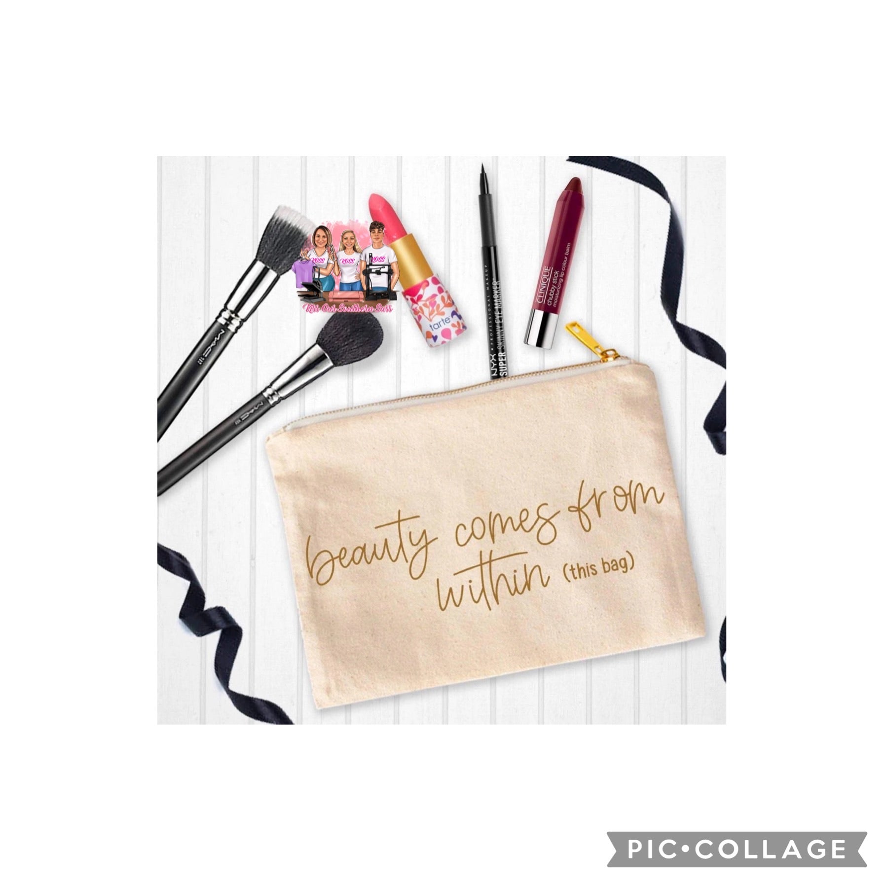 Beauty comes from within (this bag) Tan Bag