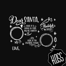 Load image into Gallery viewer, Dear Santa White Writing
